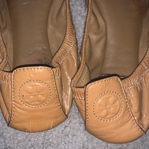 Tory Burch Royal Tan Eddie-naplak Ballerina Flats - Picture 3 of 6